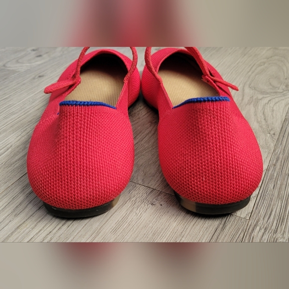 Rothy's The Square Mary Jane Lollipop Red + Leopard Sole, Women's US 6.5 EU 36.5 - Picture 6 of 16